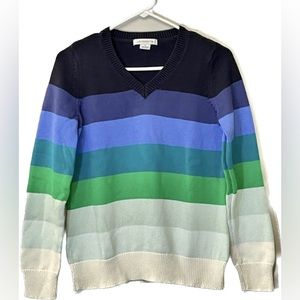 V-Neck Sweater 100% Cotton Pullover Multicolour